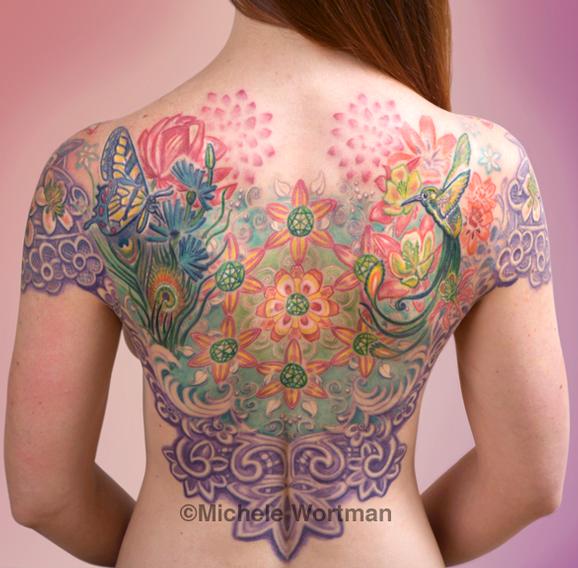 Michele Wortman - Mandala backpiece